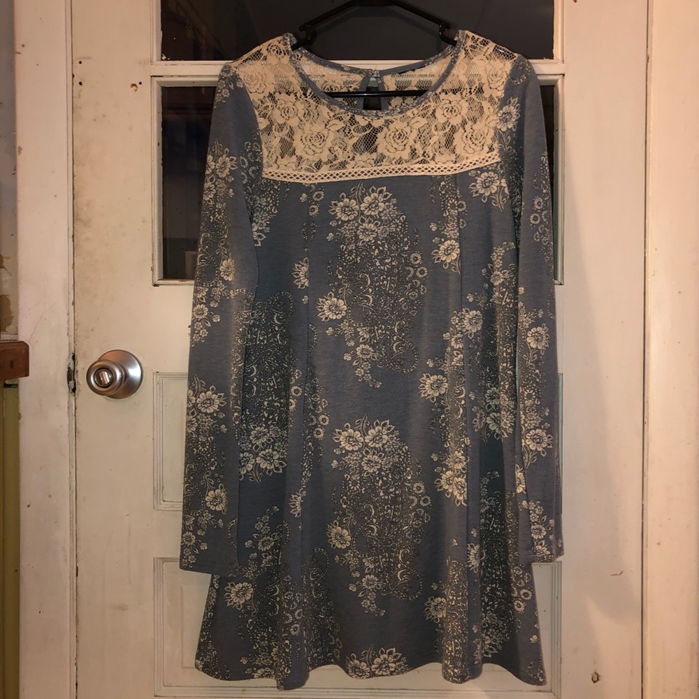 Floral long sleeve dress